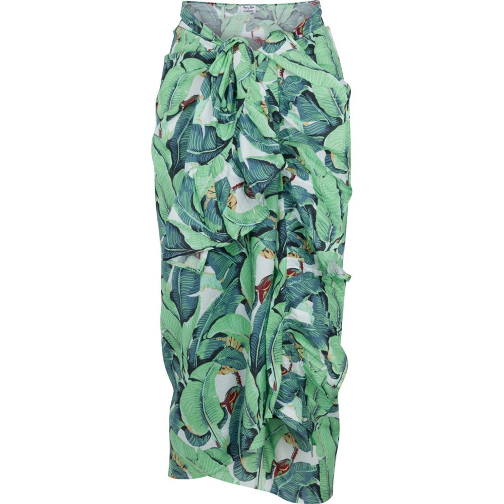 Sant and Abel Banana Leaf Print Pareo Sarong One Size Martinique